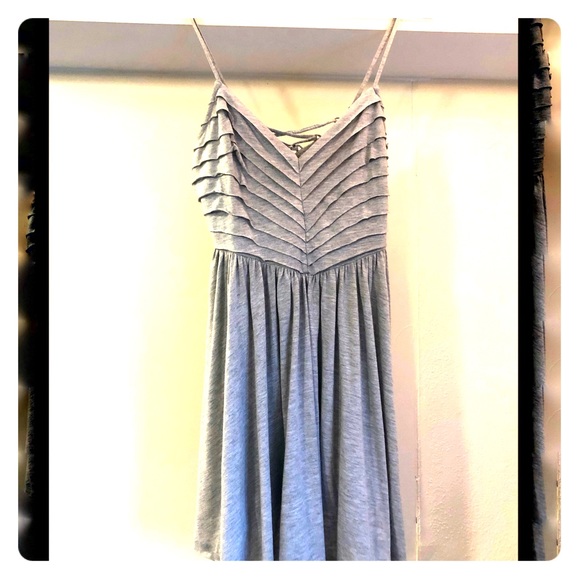 Kimchi Blue grey ruffle tie back mini dress - Picture 1 of 4